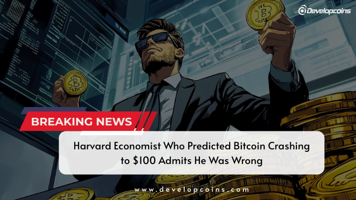 Harvard Economist Who Predicted Bitcoin Crashing to $100 Admits He Was Wrong
