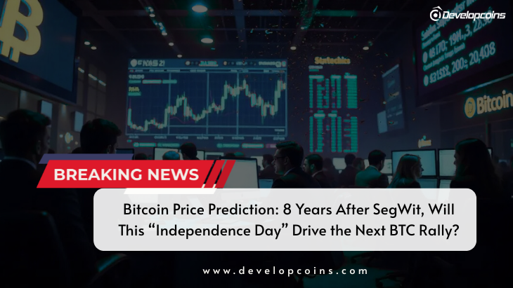 Bitcoin Price Prediction: 8 Years After SegWit, Will This “Independence Day” Drive the Next BTC Rally?