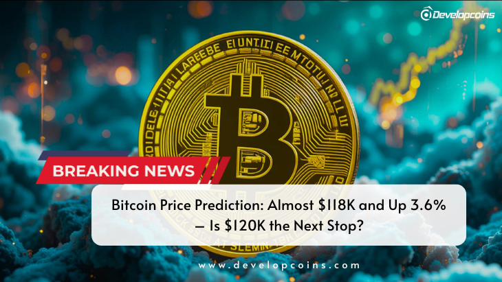 Bitcoin Price Prediction: Almost $118K and Up 3.6% – Is $120K the Next Stop?