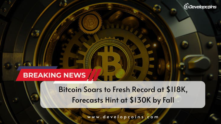 Bitcoin Soars to Fresh Record at $118K, Forecasts Hint at $130K by Fall