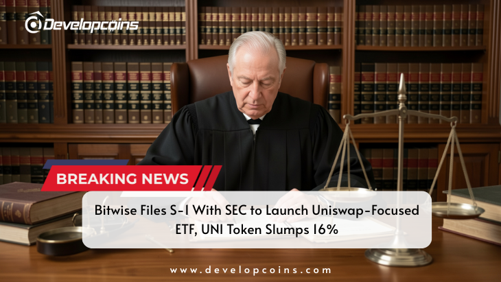 Bitwise Files S-1 With SEC to Launch Uniswap-Focused ETF, UNI Token Slumps 16%