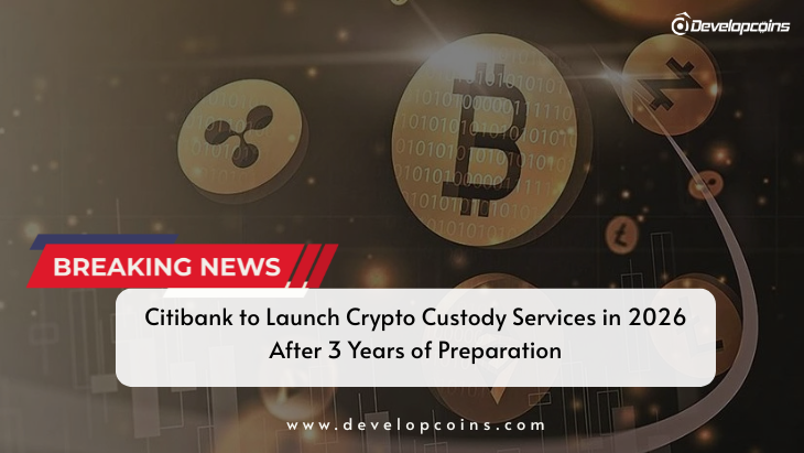 Citibank to Launch Crypto Custody Services in 2026 After 3 Years of Preparation