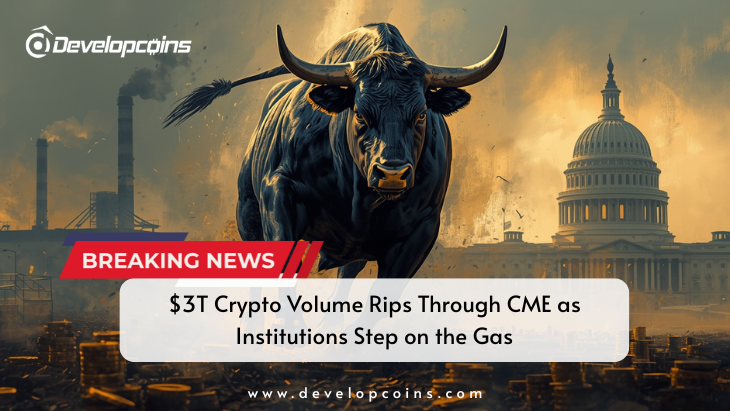 $3T Crypto Volume Rips Through CME as Institutions Step on the Gas