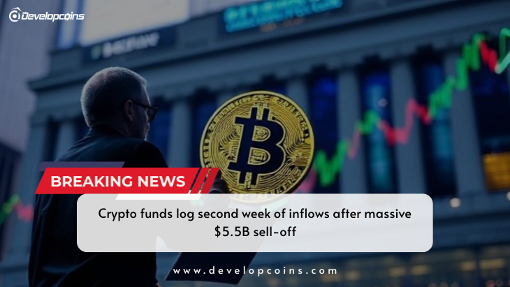 Crypto funds log second week of inflows after massive $5.5B sell-off