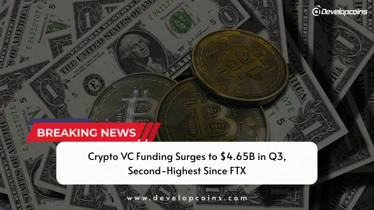 Crypto VC Funding Surges to $4.65B in Q3, Second-Highest Since FTX
