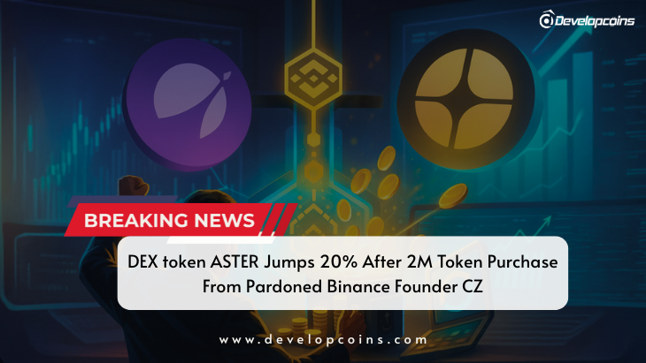 DEX token ASTER Jumps 20% After 2M Token Purchase From Pardoned Binance Founder CZ