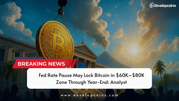 Fed Rate Pause May Lock Bitcoin in $60K–$80K Zone Through Year-End: Analyst