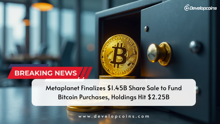 Metaplanet Finalizes $1.45B Share Sale to Fund Bitcoin Purchases, Holdings Hit $2.25B