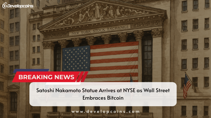 Satoshi Nakamoto Statue Arrives at NYSE as Wall Street Embraces Bitcoin
