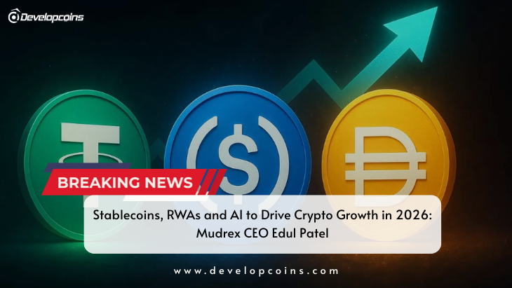 Stablecoins, RWAs and AI to Drive Crypto Growth in 2026: Mudrex CEO Edul Patel