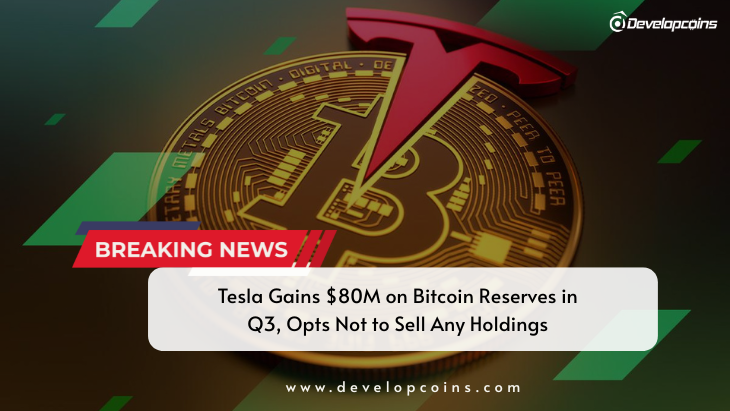 Tesla Gains $80M on Bitcoin Reserves in Q3, Opts Not to Sell Any Holdings