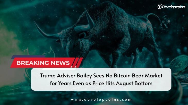 Trump Adviser Bailey Sees No Bitcoin Bear Market for Years Even as Price Hits August Bottom